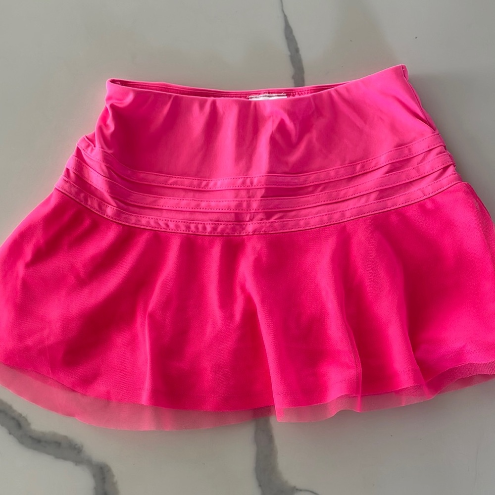 Hot pink stylish mesh Adidas Girls Skort size 7-8